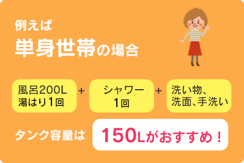  単身世帯の場合