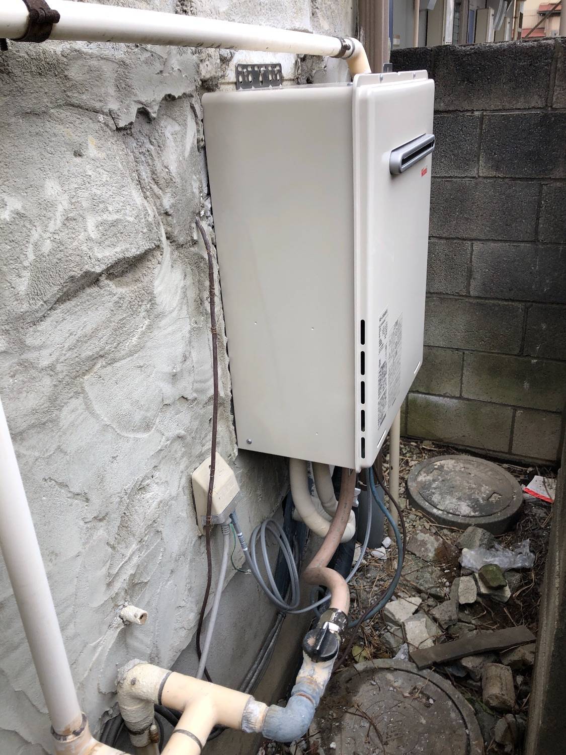 施工後 | 藤沢市周辺エリアのガス給湯器・電気温水器・エコキュート交換｜ 株式会社内藤商事