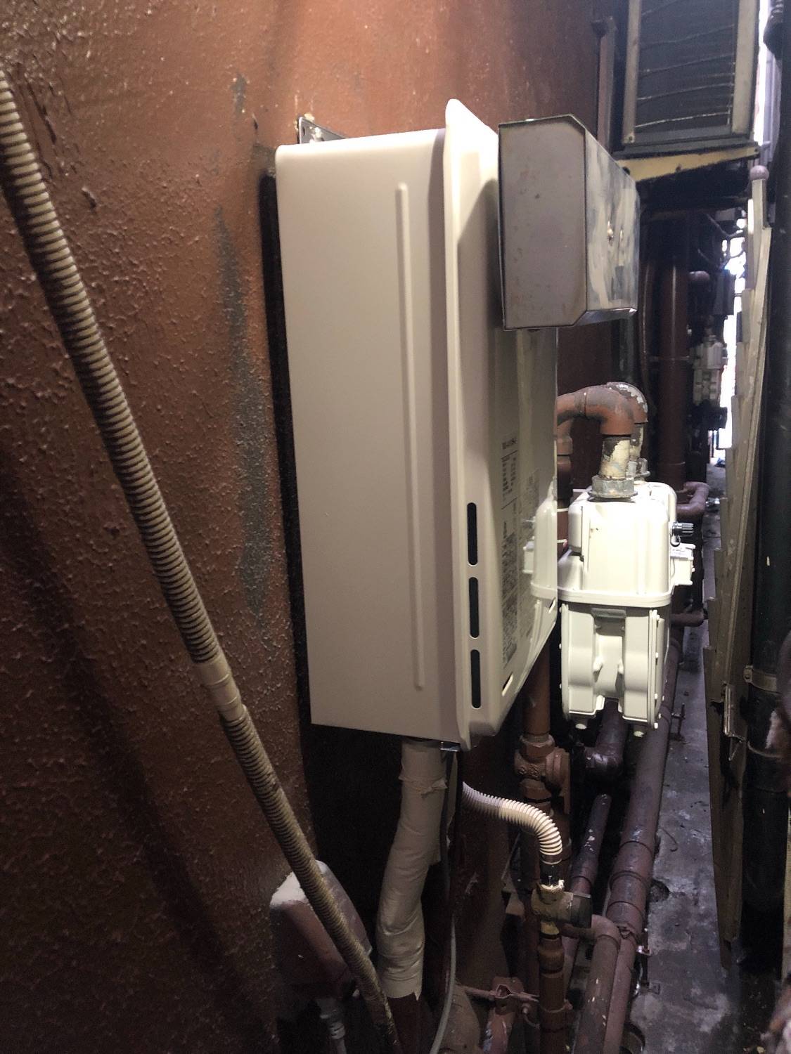 施工後 | 藤沢市周辺エリアのガス給湯器・電気温水器・エコキュート交換｜ 株式会社内藤商事