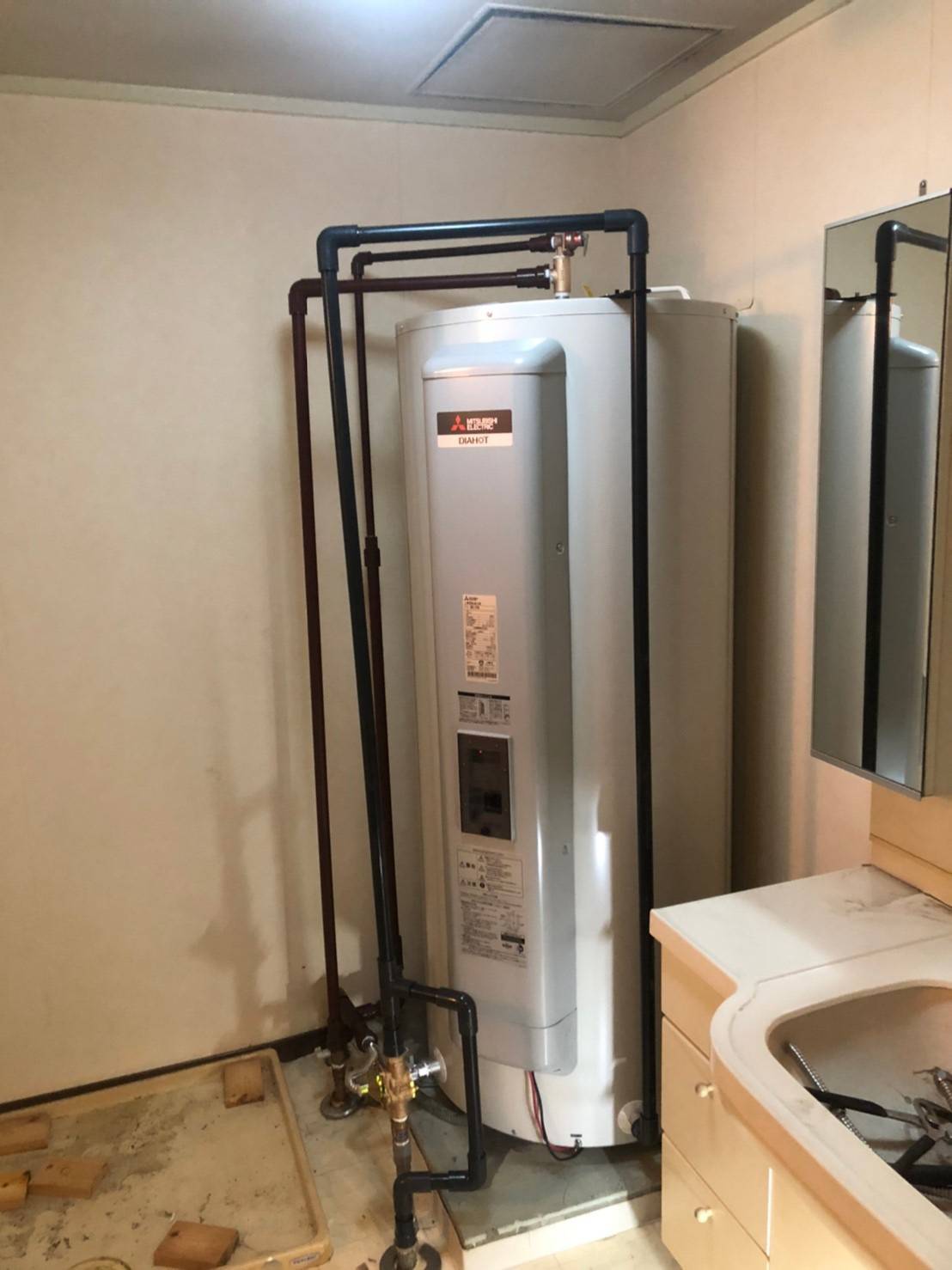 施工後 | 藤沢市周辺エリアのガス給湯器・電気温水器・エコキュート交換｜ 株式会社内藤商事