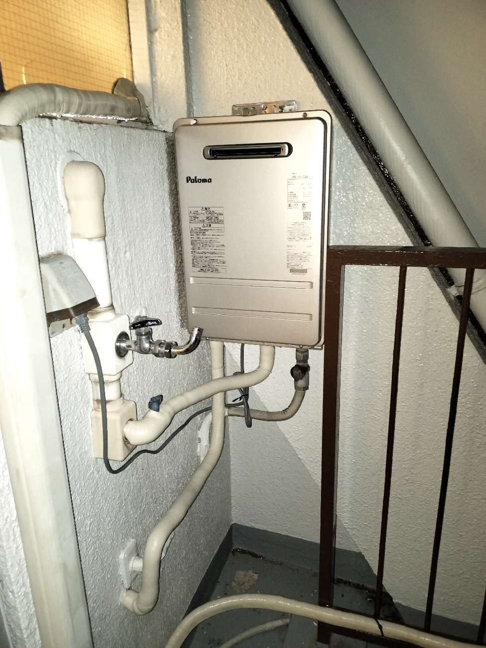 神奈川県藤沢市藤沢　ノーリツからパロマ『PH-1615AW』ガス給湯器交換工事